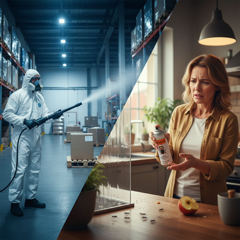 Profesyonel İlaçlama mı Ev İlacı mı? Gerçek Fark