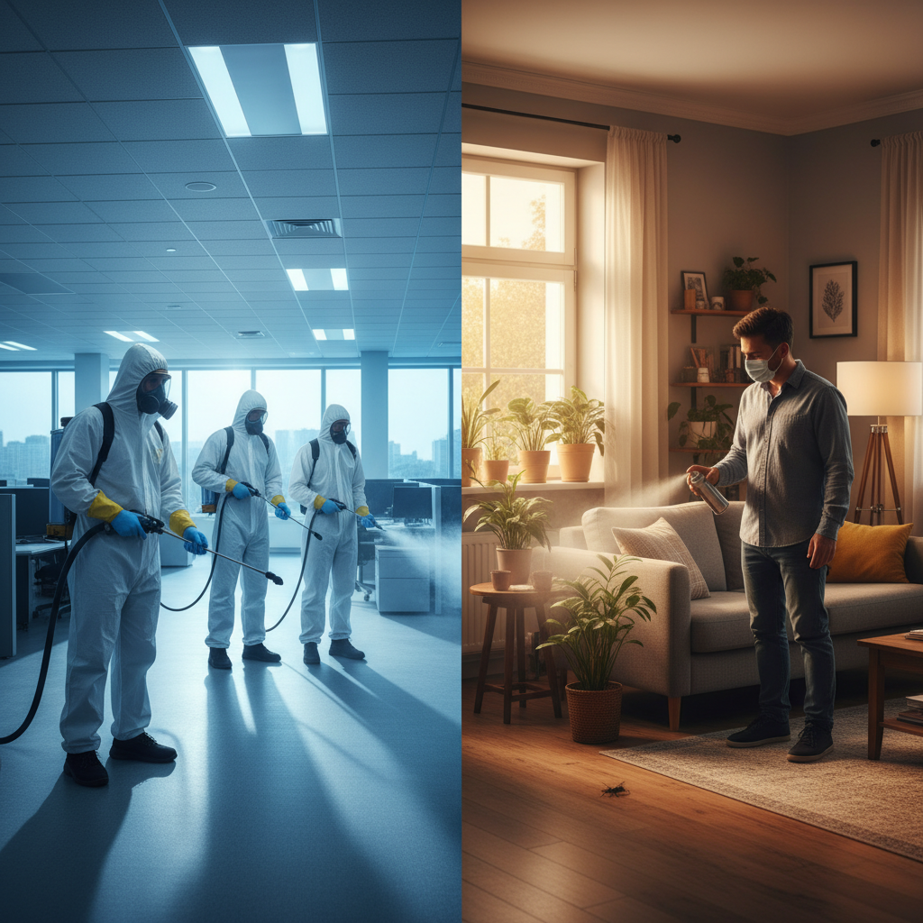 İşyeri İlaçlama: Profesyonel mi Ev İlacı mı? Uzman Rehberi