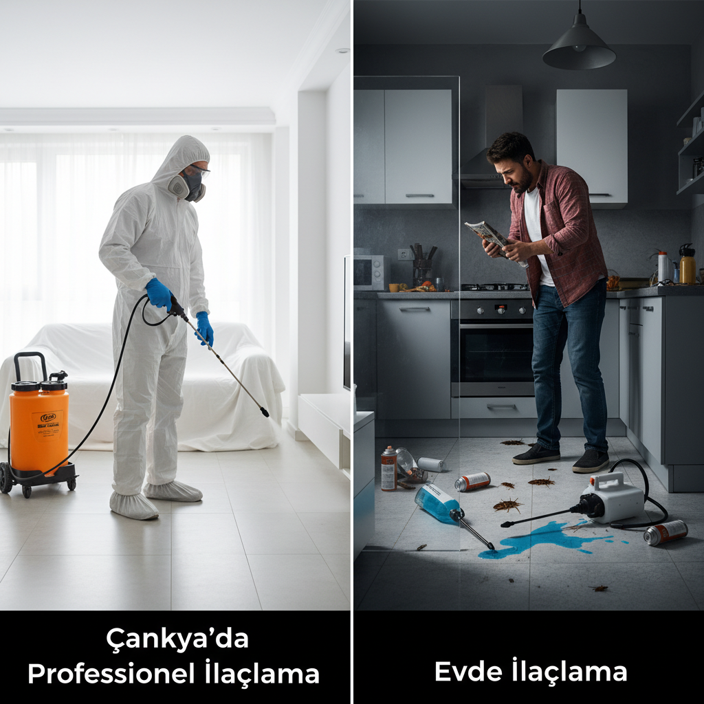 Çankaya’da Profesyonel İlaçlama ile Evde İlaçlama Arasındaki Fark