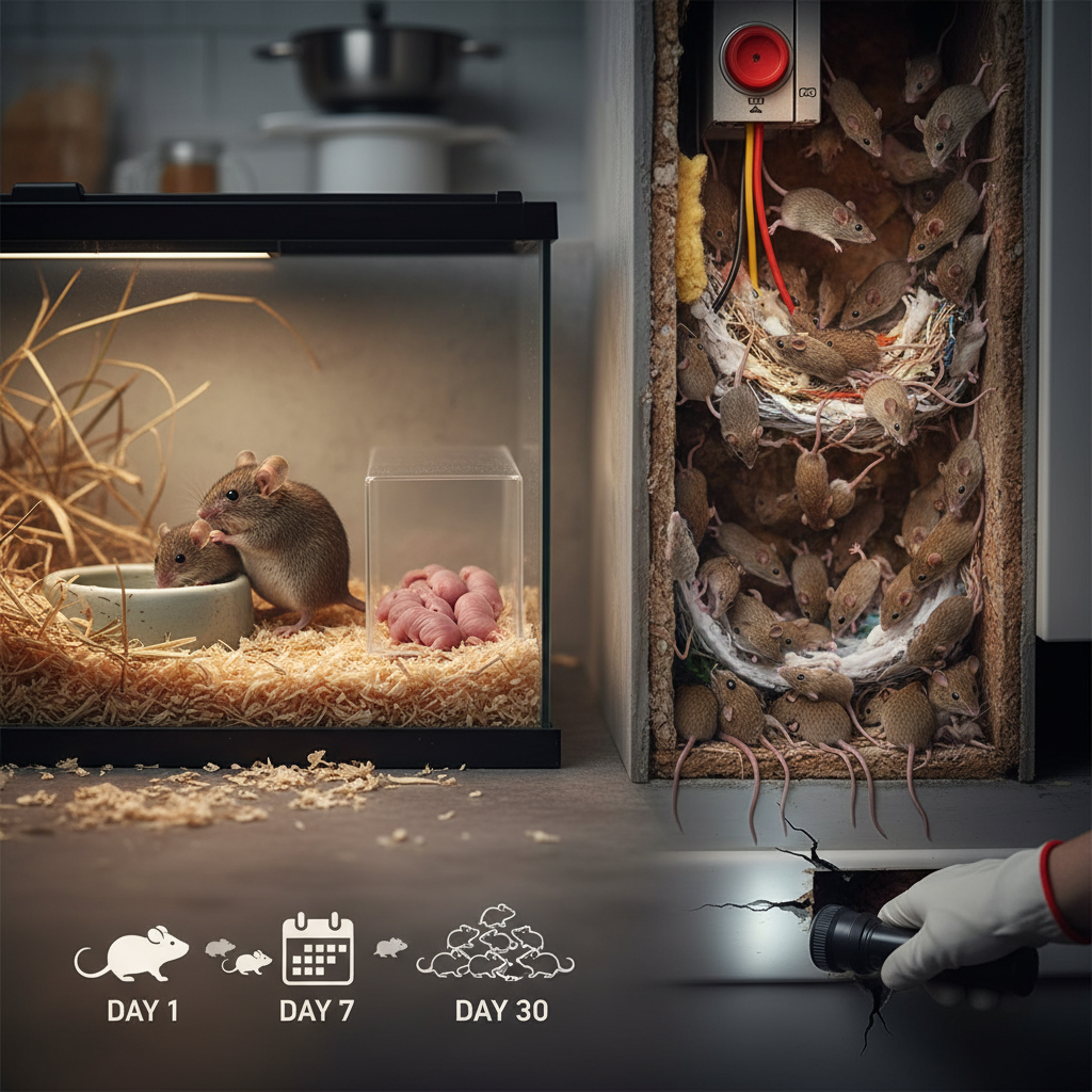 Fareler Nasıl Ürer? Evde Fare Sorunu Kaç Günde Büyür?