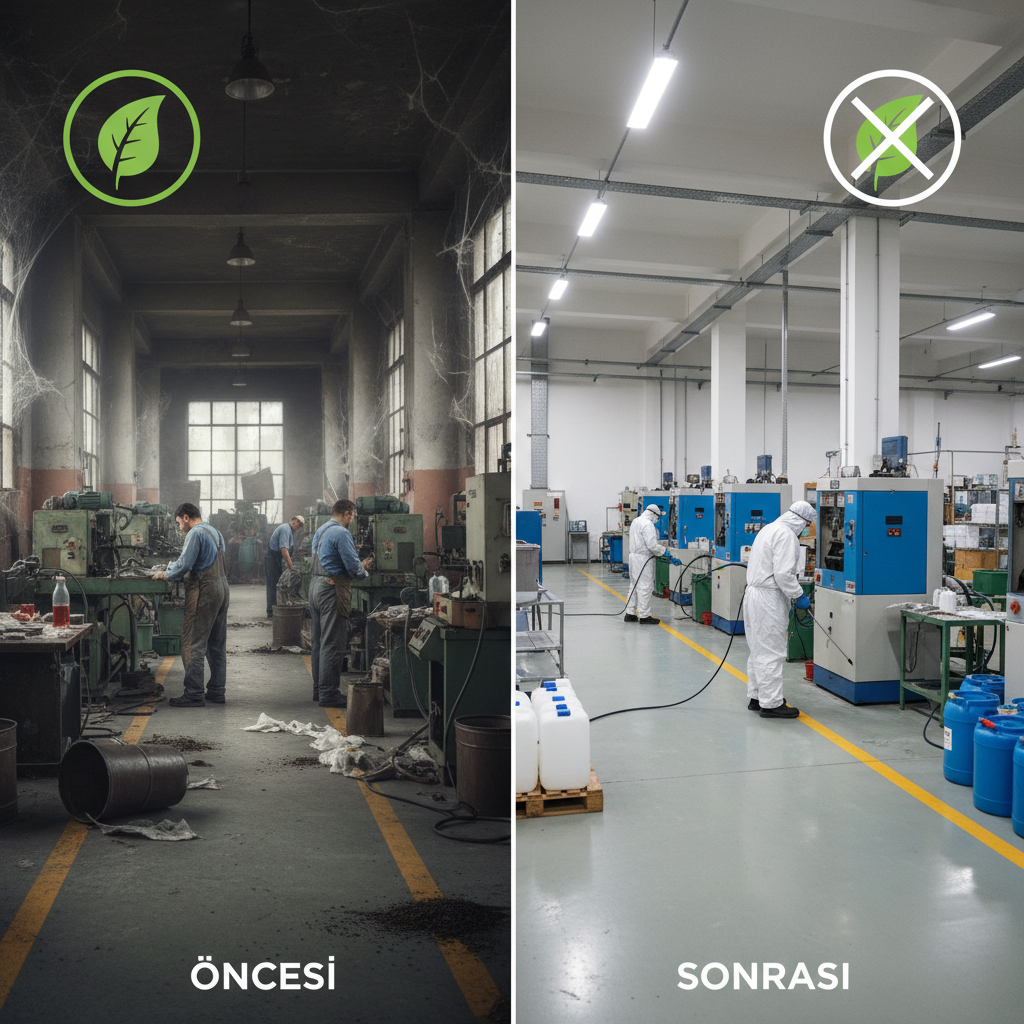 Ankara Fabrika İlaçlama İlaçlama Öncesi ve Sonrası Dikkat Edilmesi Gerekenler